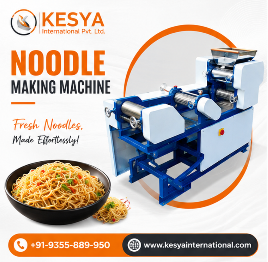 Fresh Noodle Making Machine Manufacturers | Kesya International Pvt. Ltd.
